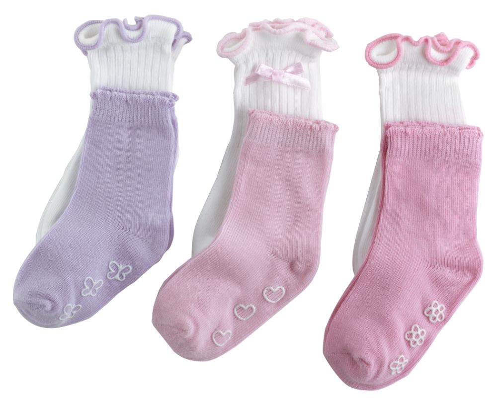 Little Wonders Girl Lettuce Edge Socks 6 Pack at Sears.com