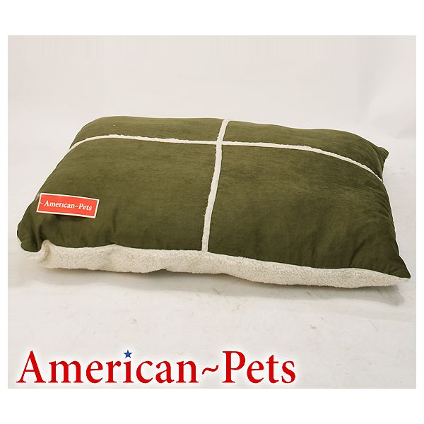 American Pets Large Sage Suede And Berber Cross Hatch Pattern Dog Pet SBXB-Sage