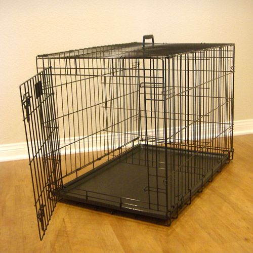 Majestic Pet Titan Single Door Folding Dog Crate Large