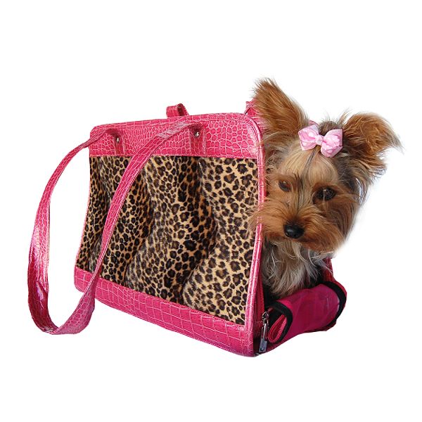 Anima Leopard Print With Crocodile Embroider Trim 309-Large