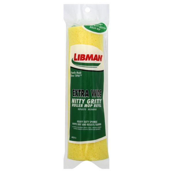 Libman Mop Refill, Nitty Gritty Roller, Extra Wide, 1 refill