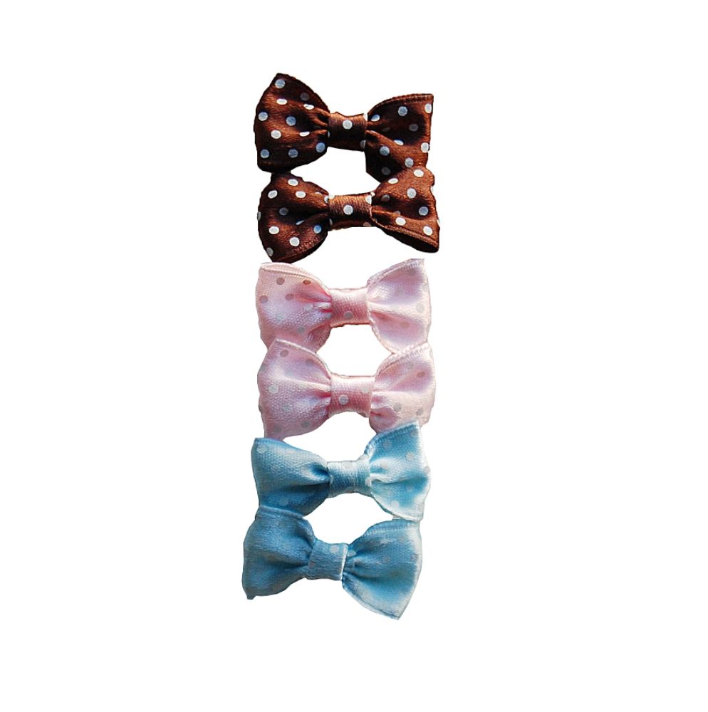 Anima Barrettes Bow, Mixed Polka Dot- 6 per pack at Kmart.com