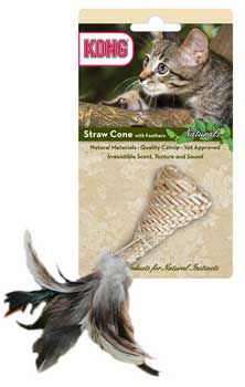 Kong Company Kon Toy Natural Straw Cone w/Feathers at Kmart.com