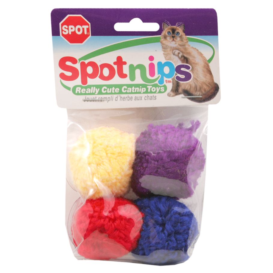 Ethical Products Inc. Spotnips Catnip Toy, Wool Pom Poms with Catnip, 4 each at Kmart.com