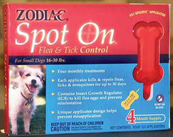 Wellmark International (Zodiac) Zod Spot On Flea/Tick Small Dog 1cc 4 pk. at Kmart.com