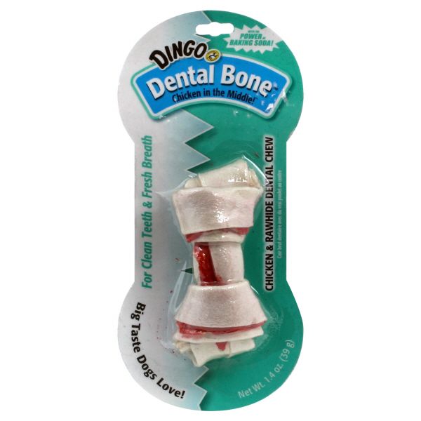 United Pet Group (Dingo Brand) Dingo Chicken In The Middle! Dental Bone Dental Chew, Chicken & Rawhide, 1.4 oz (39 g) at Kmart.com