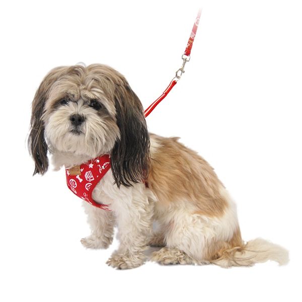Anima Screen Printed Denim Harness AN10112-L-Red