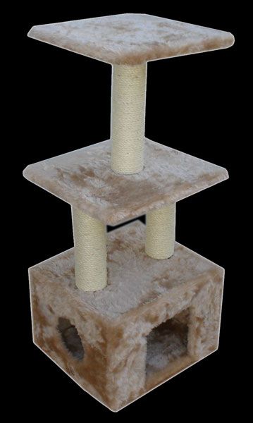Majestic Pet Products 40" Kitty Cat Furniture Scratcher Sisal Scratching post Condo House Tree at Kmart.com