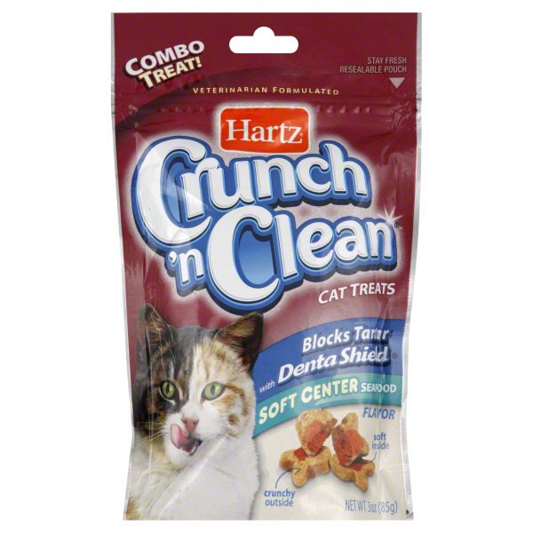 Hartz Crunch 'n Clean Cat Treats, Soft Center, Seafood Flavor, 3 oz (85 g) at Kmart.com