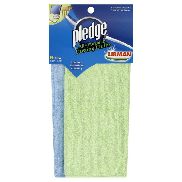 Pledge Dusting Clothes, All-Purpose, 2 clothes