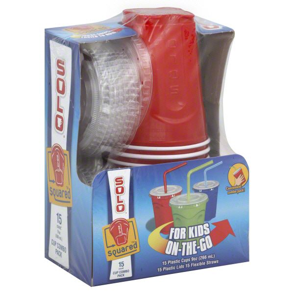SOLO&nbsp; Squared Cup Combo Pack, 15 count