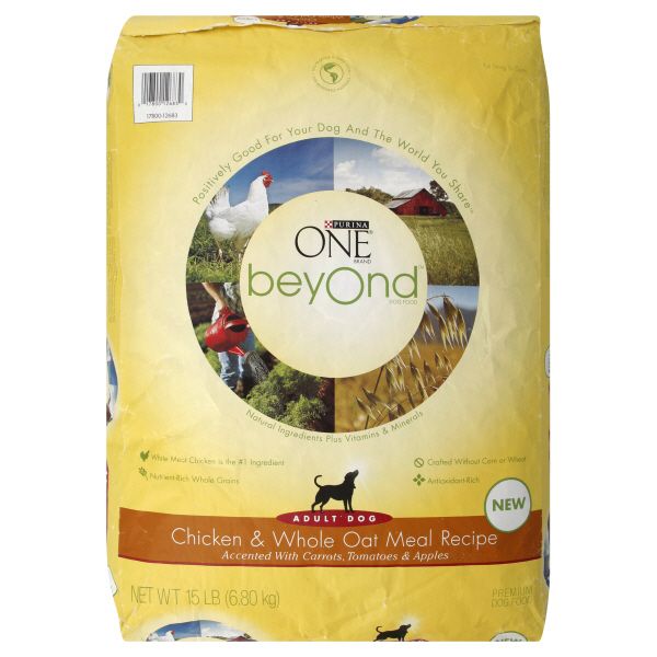 Purina One Beyond Dog Food, Adult, Premium, Chicken & Whole Oat Meal Recipe, 15 lb (6.80 kg) at Kmart.com
