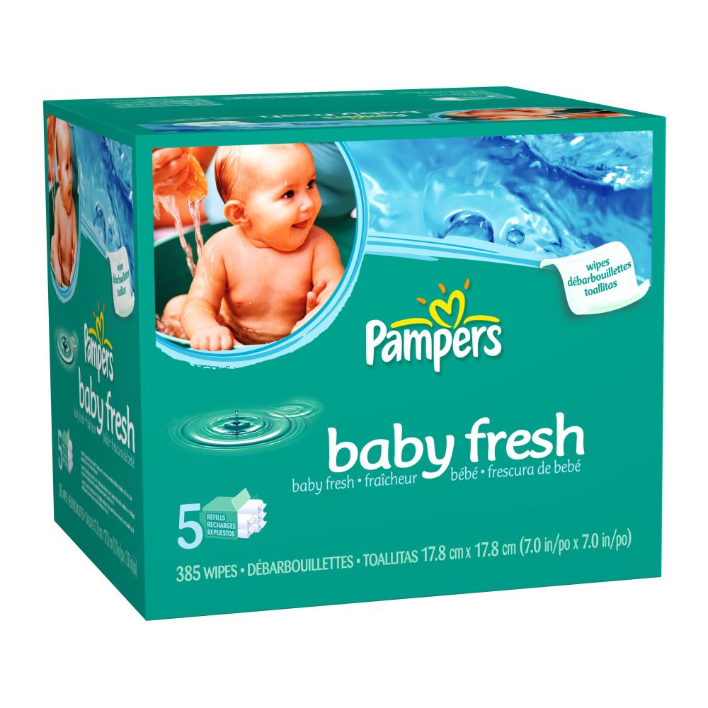 Pampers Baby Fresh Scented Wipes, 385 Count