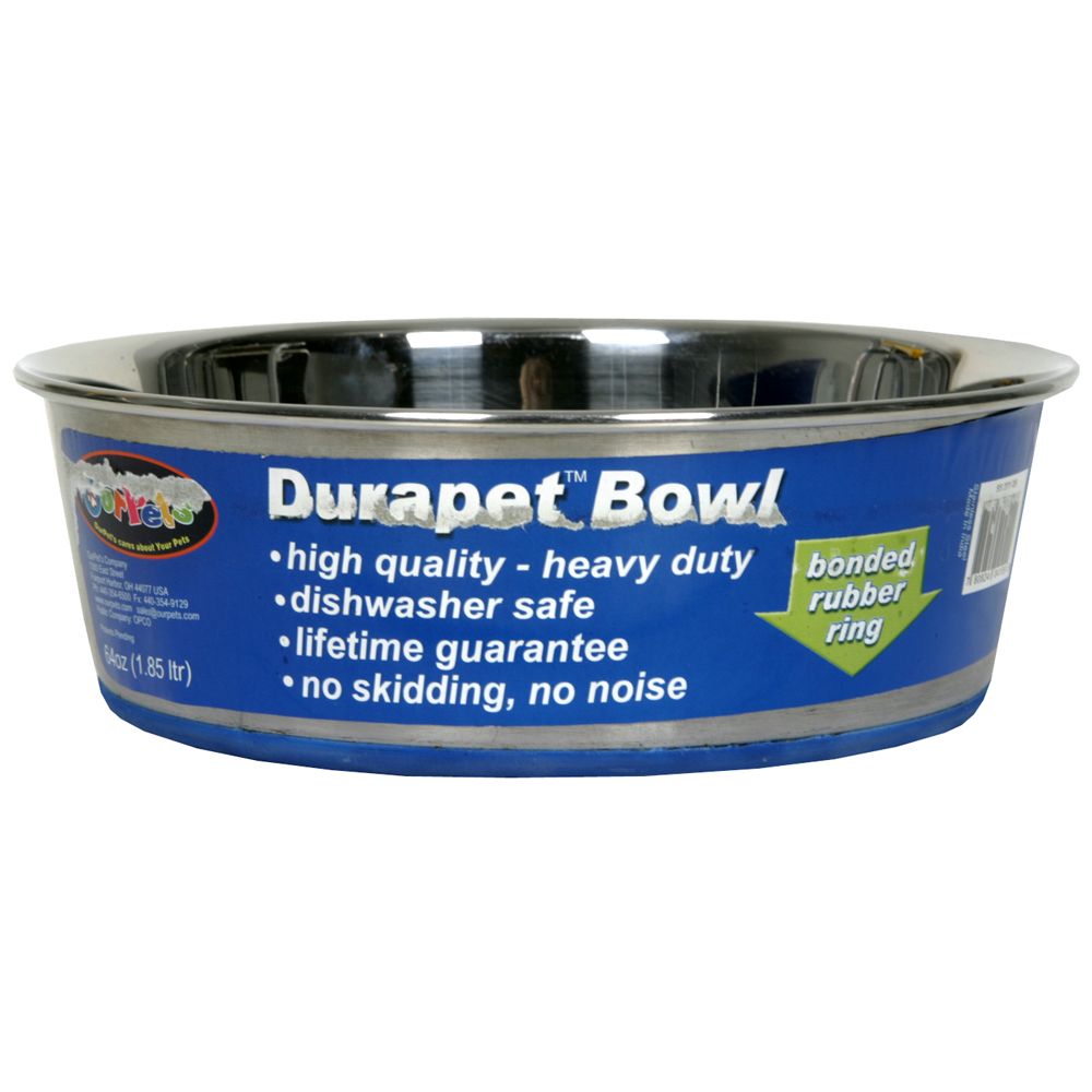 OurPet's Durapet Bowl, 64 oz, Stainless Steel, 1 bowl at Kmart.com
