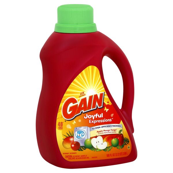 Gain Joyful Expressions HE Detergent, Apple Mango Tango, 100 fl oz (3.12 qt) 2.95 lt at Kmart.com