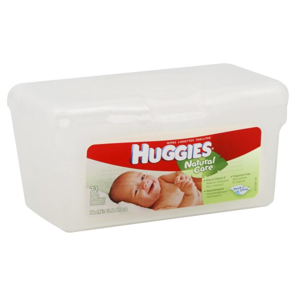 Huggies Natural Care Baby Wipes, 72 wipes