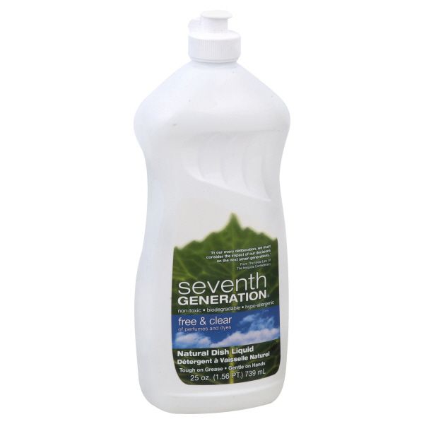 Seventh Generation Natural Dish Liquid, 25 fl oz (1.56 pt) 739 ml