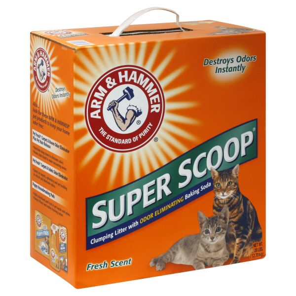Arm & Hammer Super Scoop Clumping Litter, Fresh Scent, 28 lb (12.70 kg) at Kmart.com