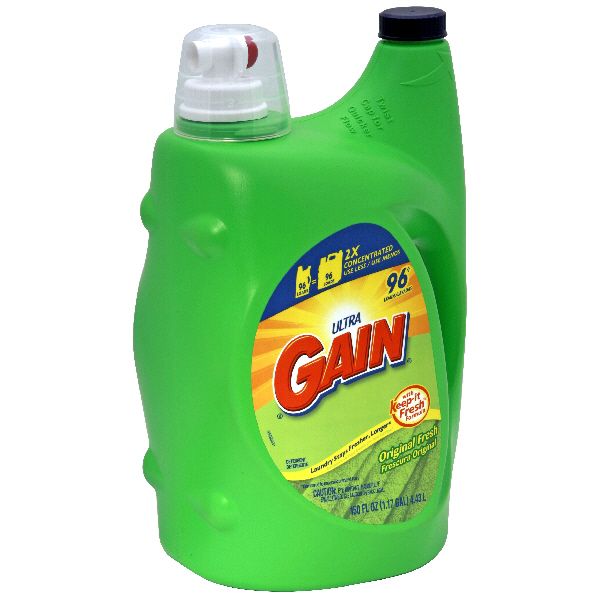Gain Laundry Detergent, Ultra, Original Fresh, 150 fl oz (1.17 gal) 4.43 lt