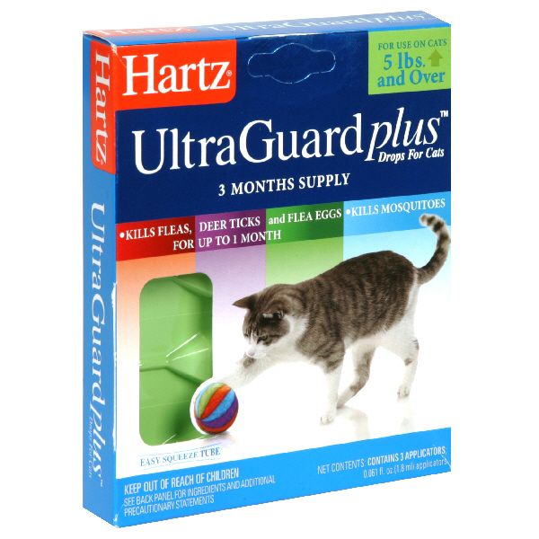 Hartz UltraGuard plus, Drops For Cats, 3 - 0.06 fl oz (1.8 ml) applicators at Kmart.com