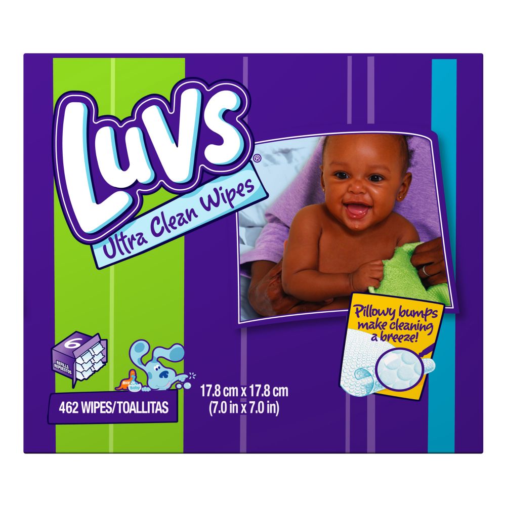Luvs Ultra Clean Baby Wipes Unscented 462 Count Box