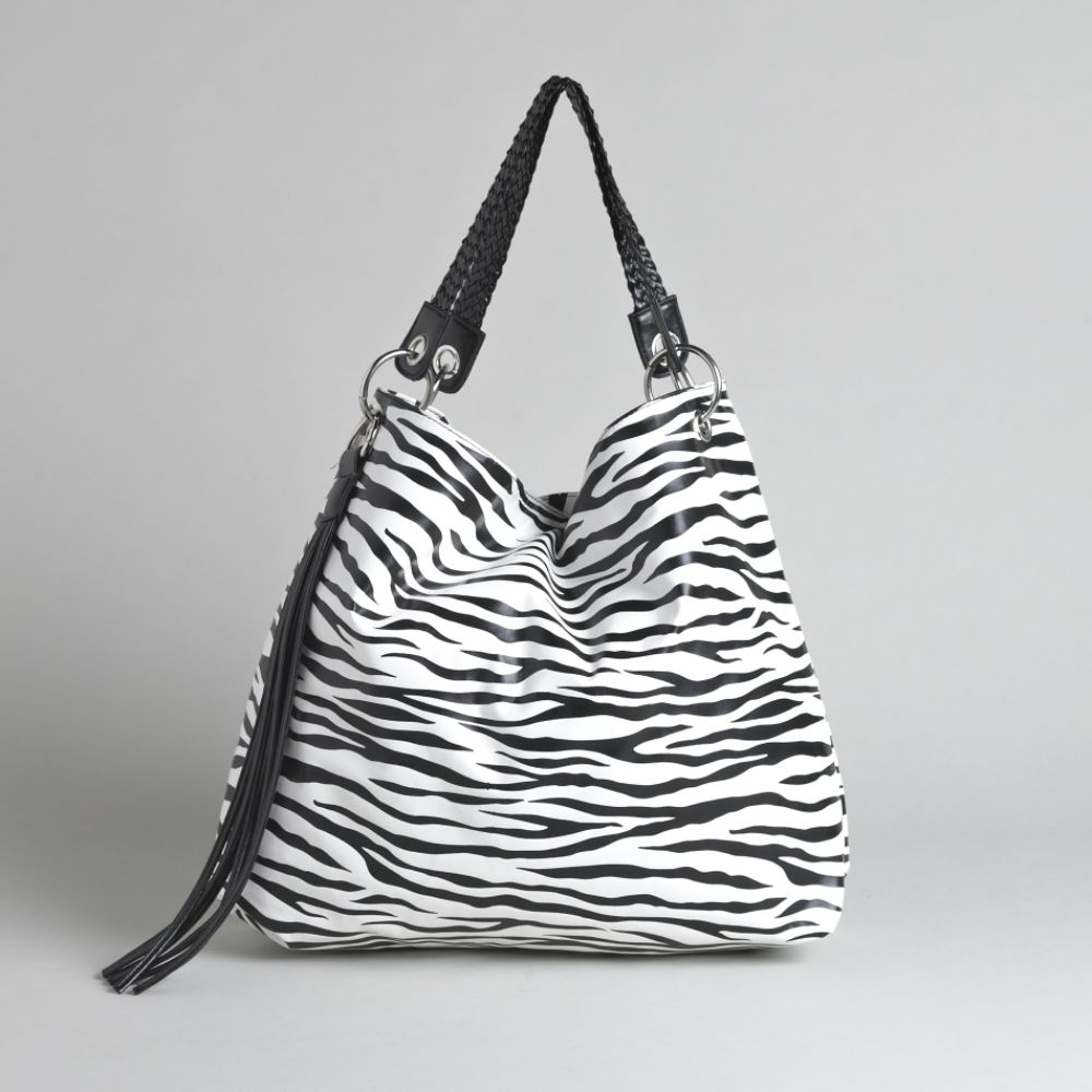 Attention Women's Large Zebra Print Tote Bag at Kmart.com