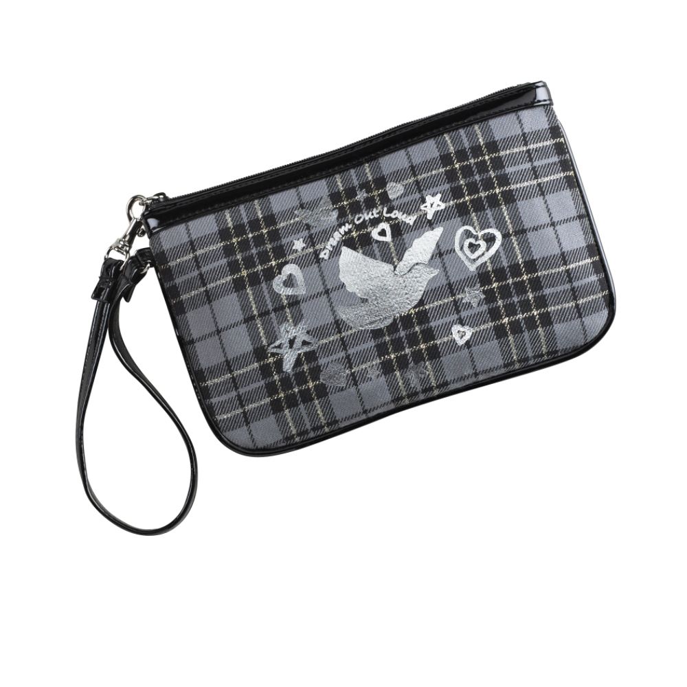 Dream Out Loud by Selena Gomez Junior's Plaid Wristlet Purse