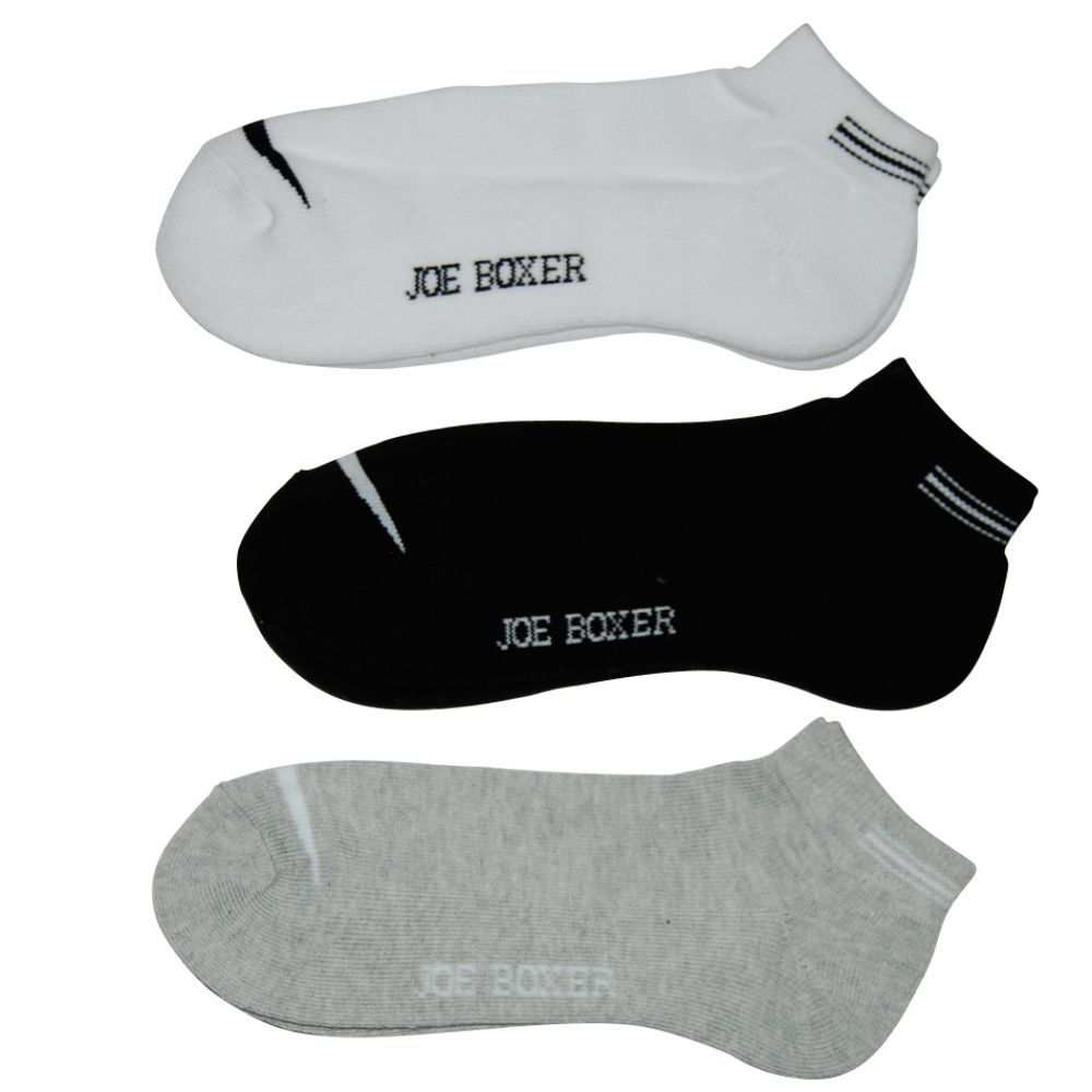 Joe Boxer Women's 3 Pack Quarter Socks