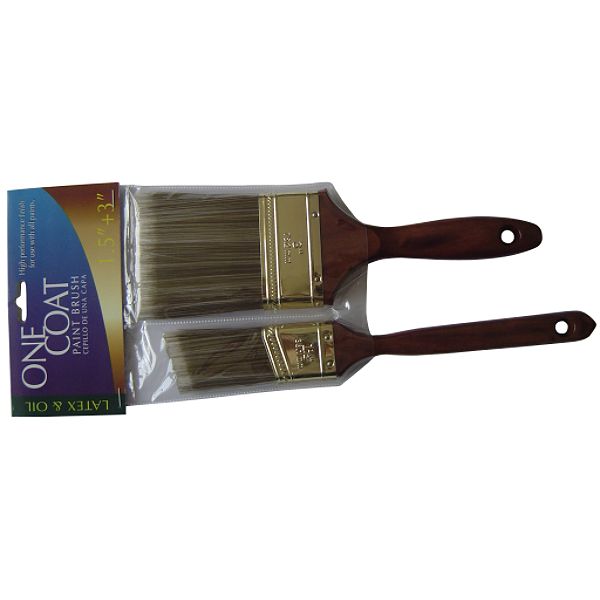2 Pack - Better One Coat Paint Brushes, 1-1/2 And 3 In. - 14301 14301