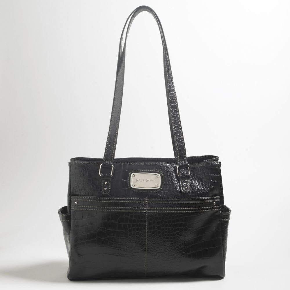 Jaclyn Smith Martina Shopper Handbag with Open Side Pocket