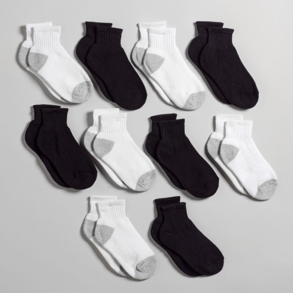 Athletech Boy's Ten-Pair Quarter Socks at Kmart.com