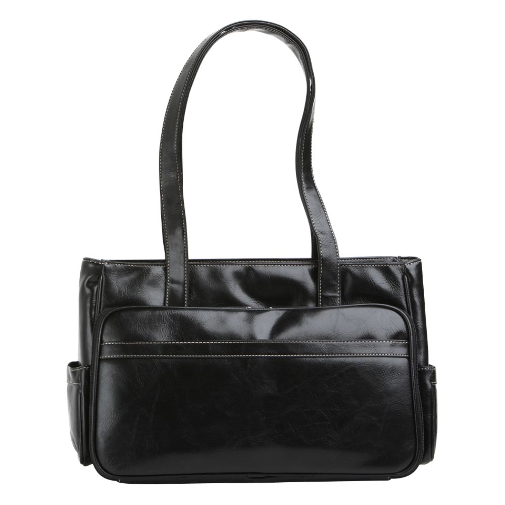 Jaclyn Smith Classic Glazed Organizer Tote Handbag
