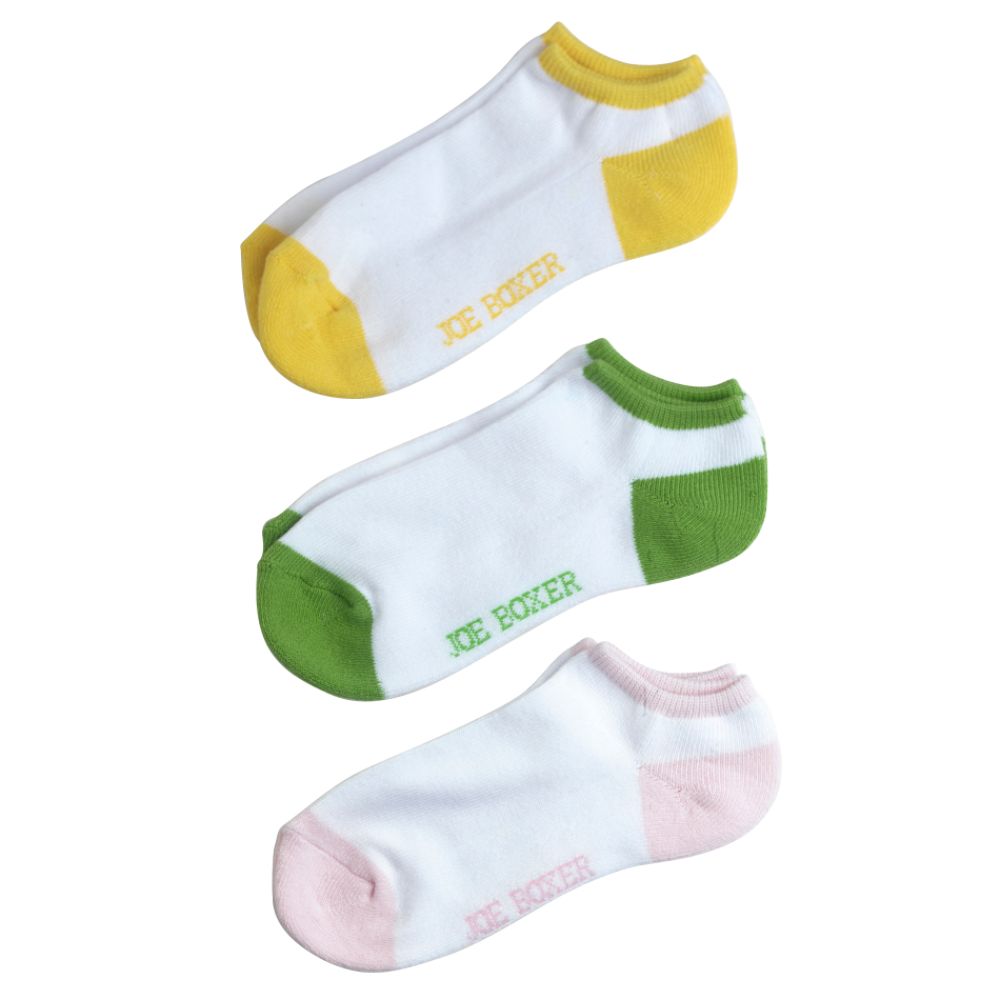 Joe Boxer Women's Low Cut Cushion Color Heel Toe Socks - 3-Pack at Kmart.com