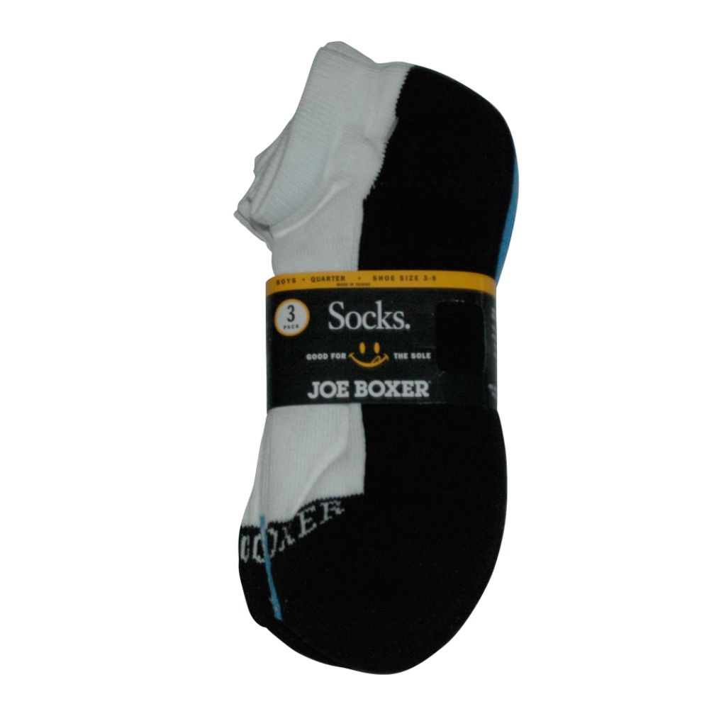 Joe Boxer Boy's 3-Pack Quarter Dual-Tone
