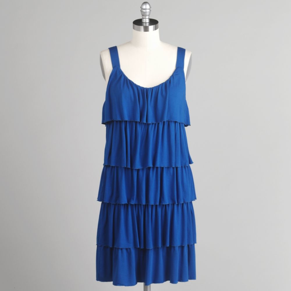 Spense Women's Sleeveless Tiered Knit Tank Dress