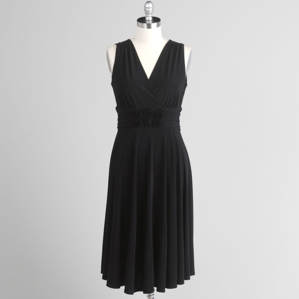 Ronni Nicole Women's V-Neck Dress with Empire Waist
