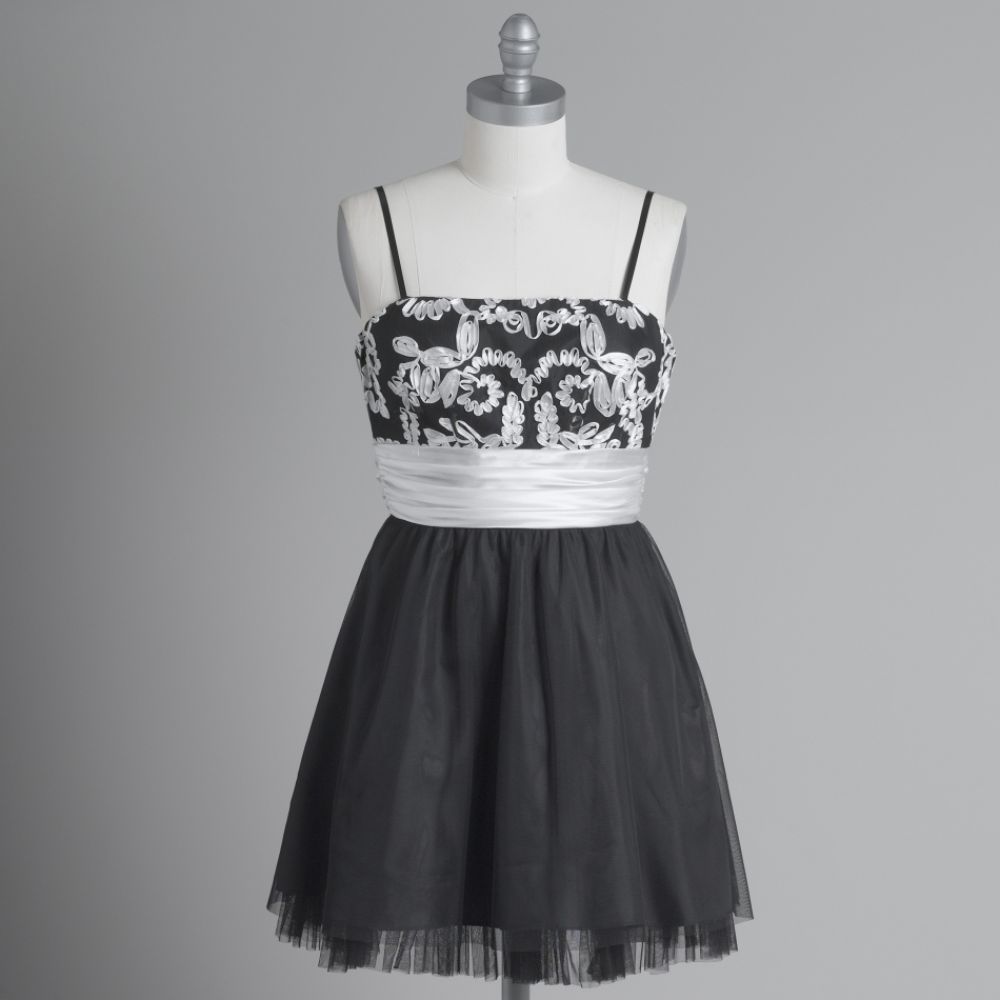 Haley Logan Women's Floral Embroidered Party Dress