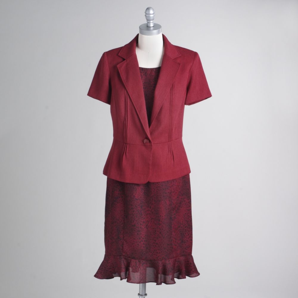 Danny & Nichole Women's Jacket & Printed Dress Set