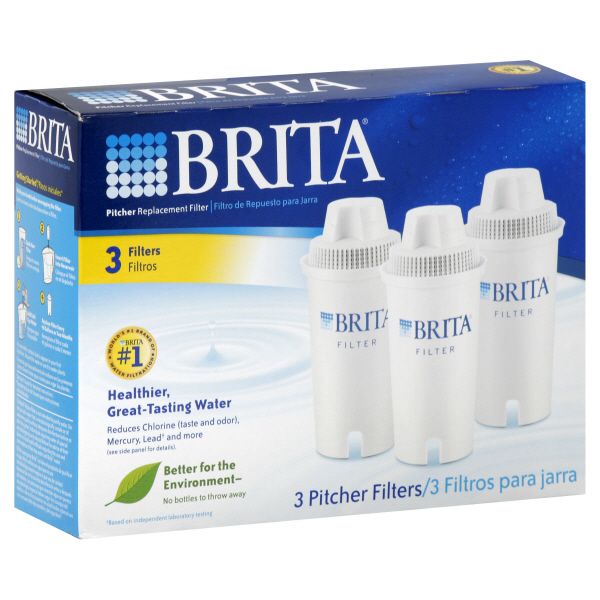 Brita Pitcher Replacement Filters, 3 filters
