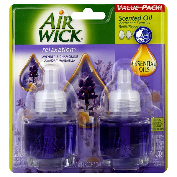 Air Wick Oil Refills, Lavender & Chamomile Scented, Value Pack, 2 -0. 15709315