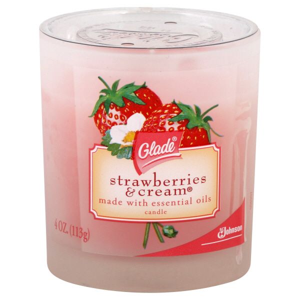 Candle, Strawberries & Cream, 4 oz (113 g)