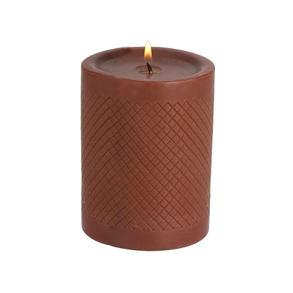 Jaclyn Smith Today Fresh Fig Pillar lattice Candle 3 x 4