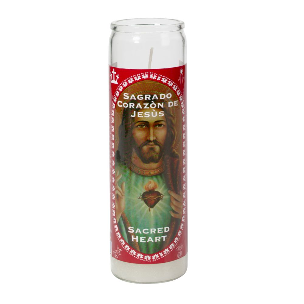Religious Candles 8 in Sacred Heart Candle