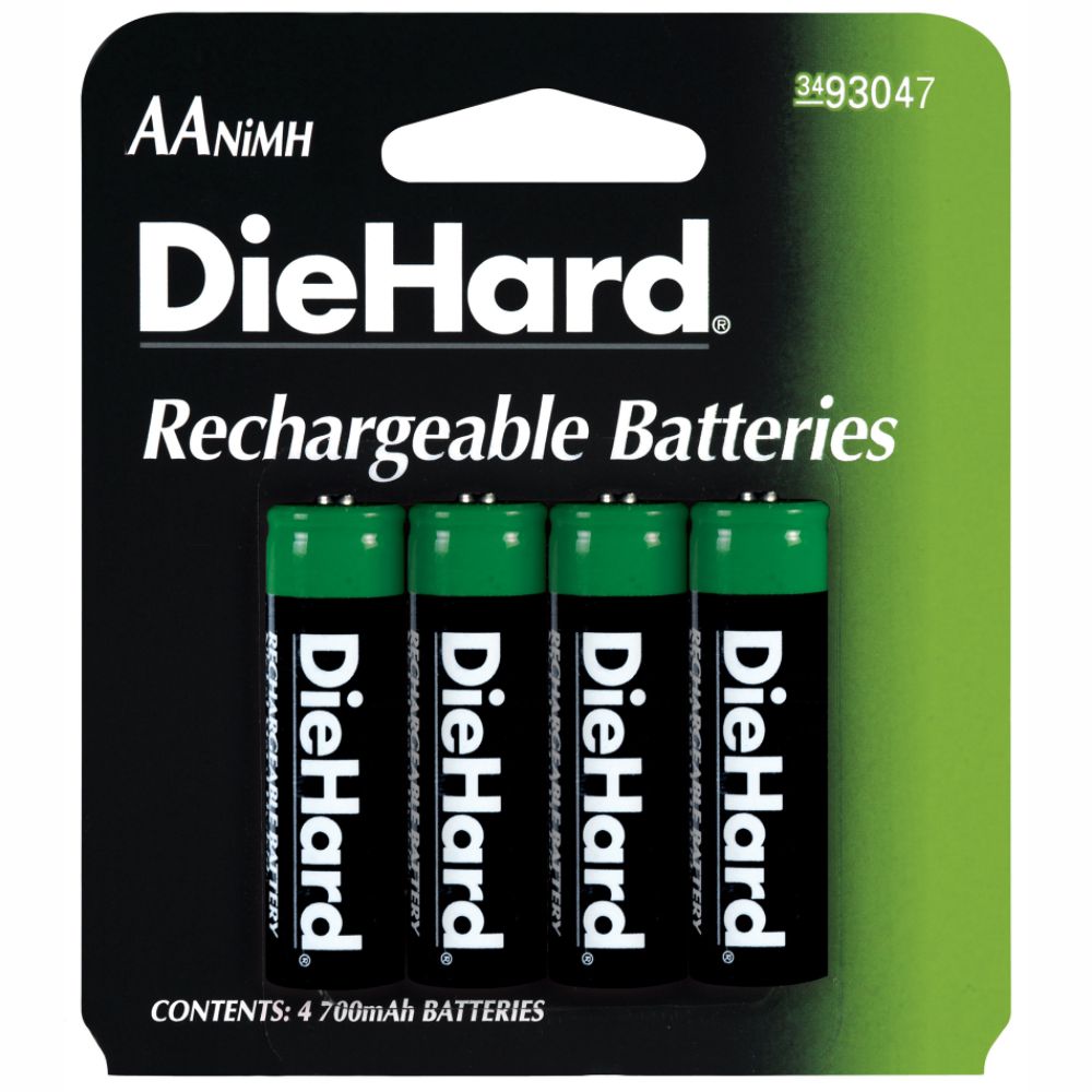 DieHard Rechargeable AA Battery 4 pack