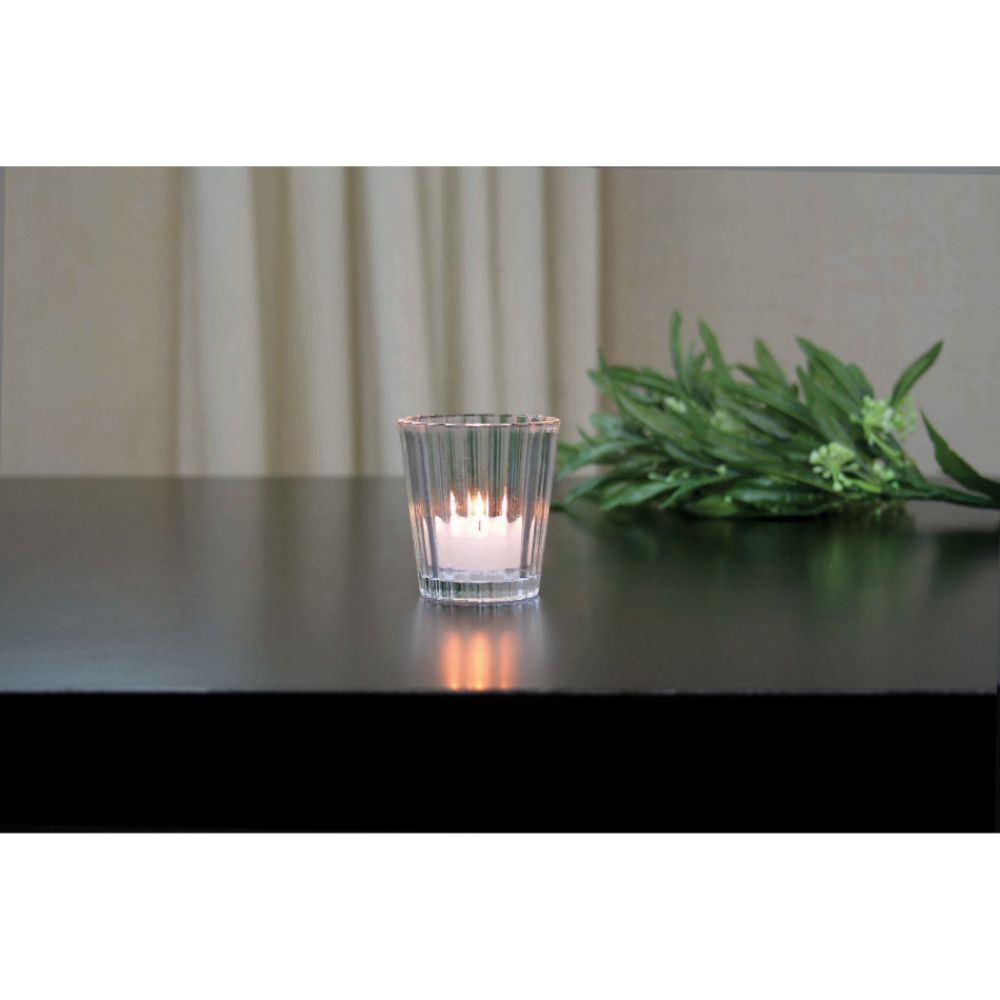 Essential Home Votive Holder Textured Glass