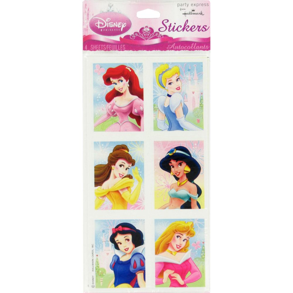 Princess Fairytale Friends Stickers - 4 Sheets                                                                                   at mygofer.com