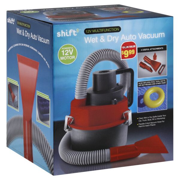 Shift 3 Shift3 Auto Vacuum, Wet & Dry, 1 vacuum