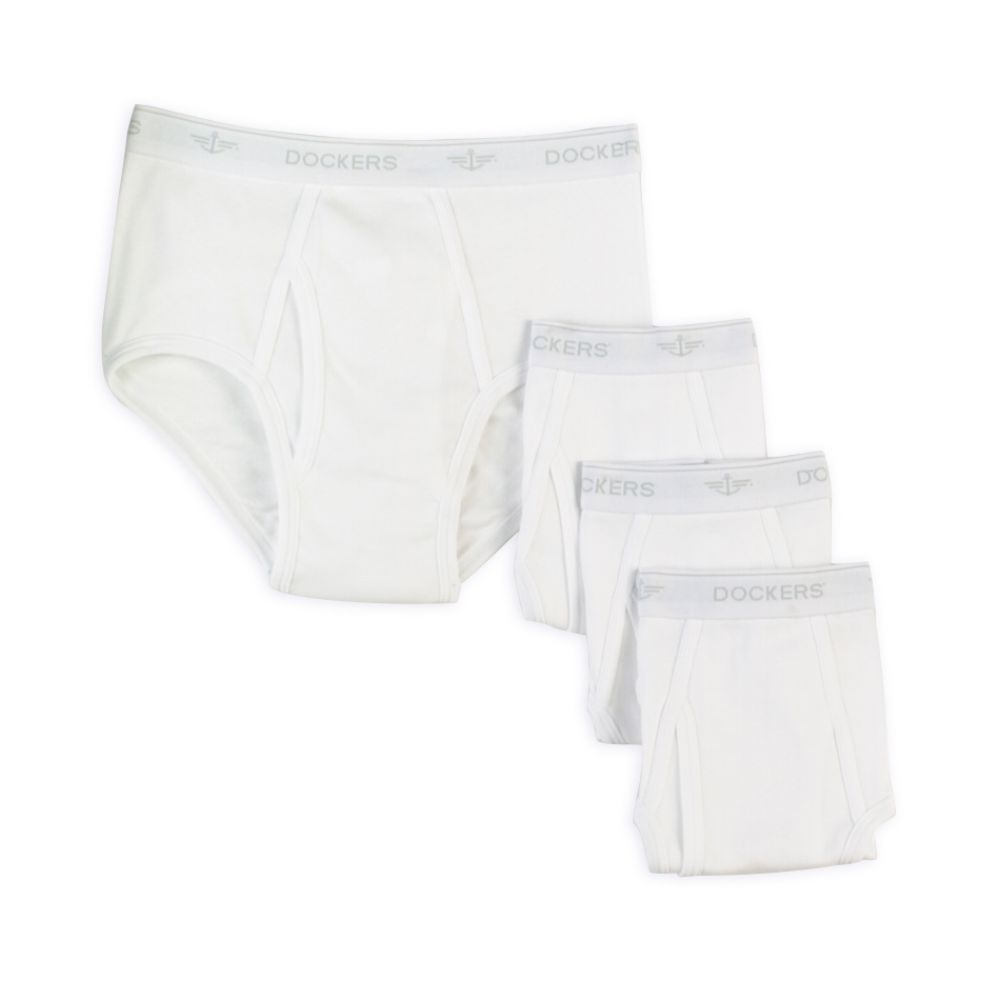 Dockers  White Classic Briefs (4 pack)