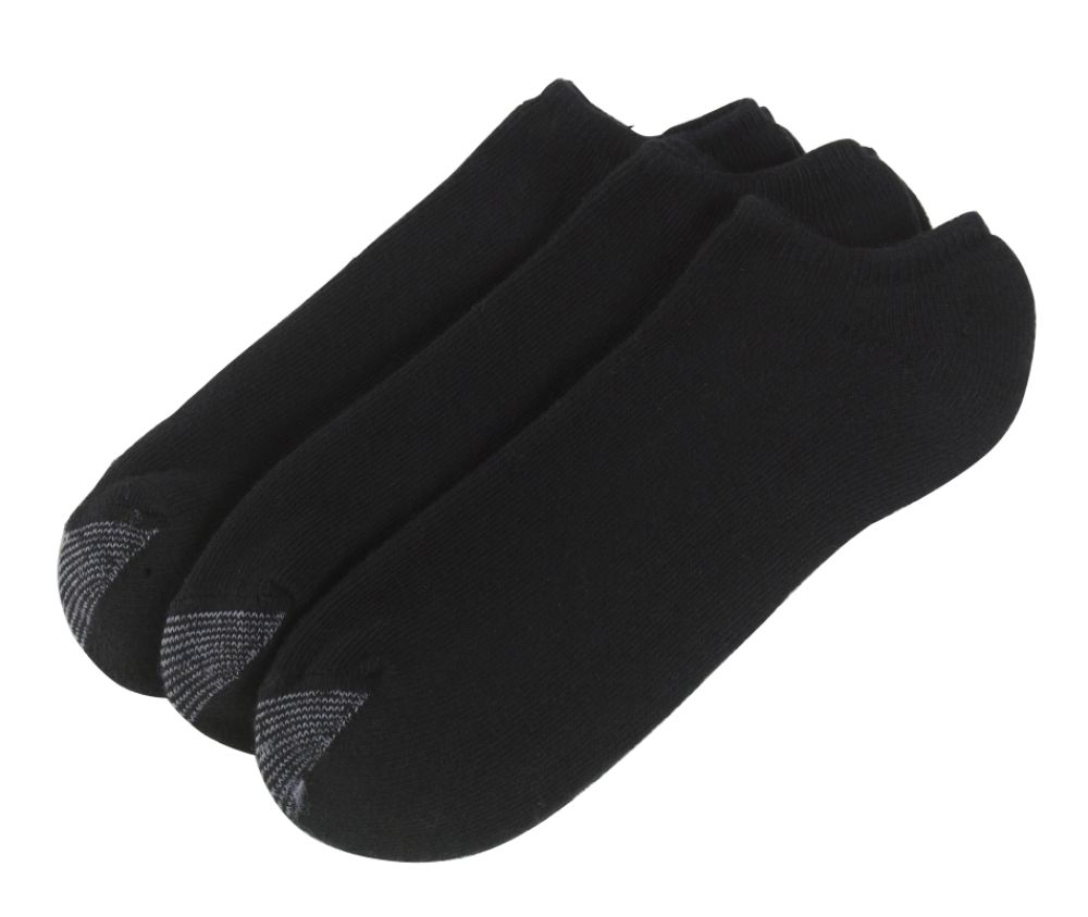 Silvertoe&nbsp; 3pk Black Aqua Fx No Show Sock