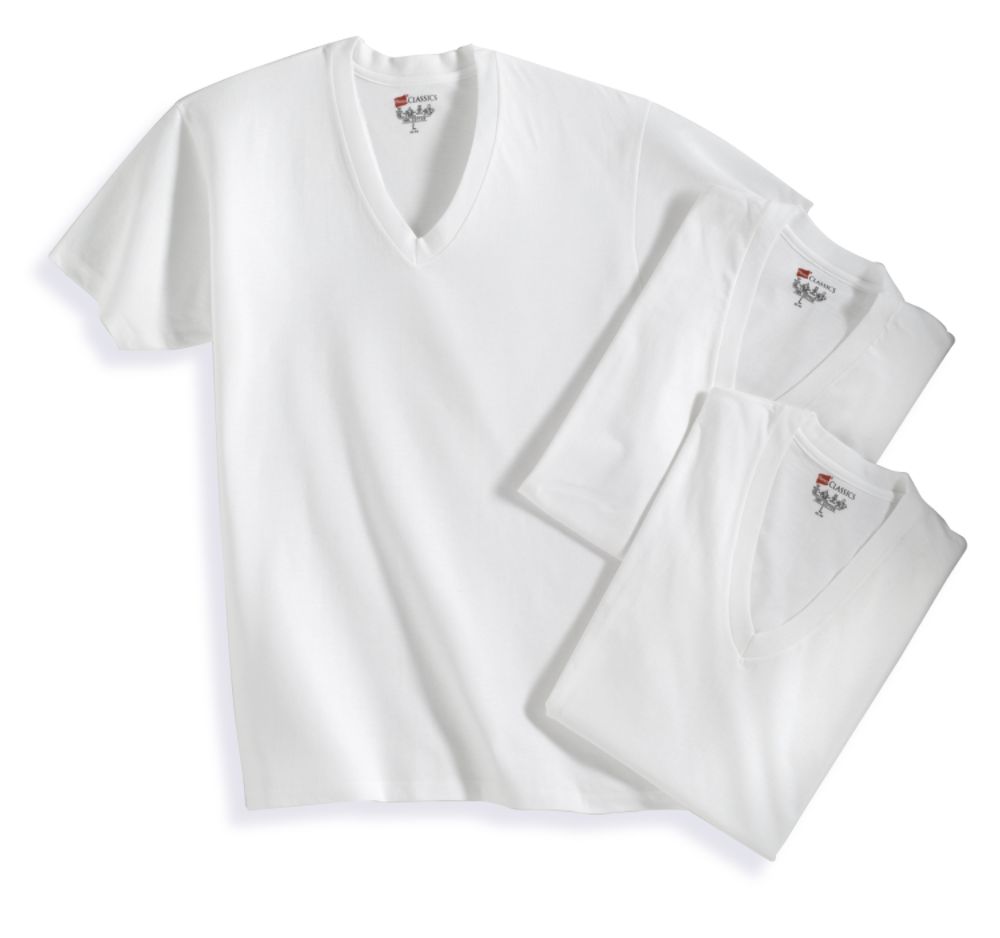 Hanes V-Neck T-shirt (3-pack)